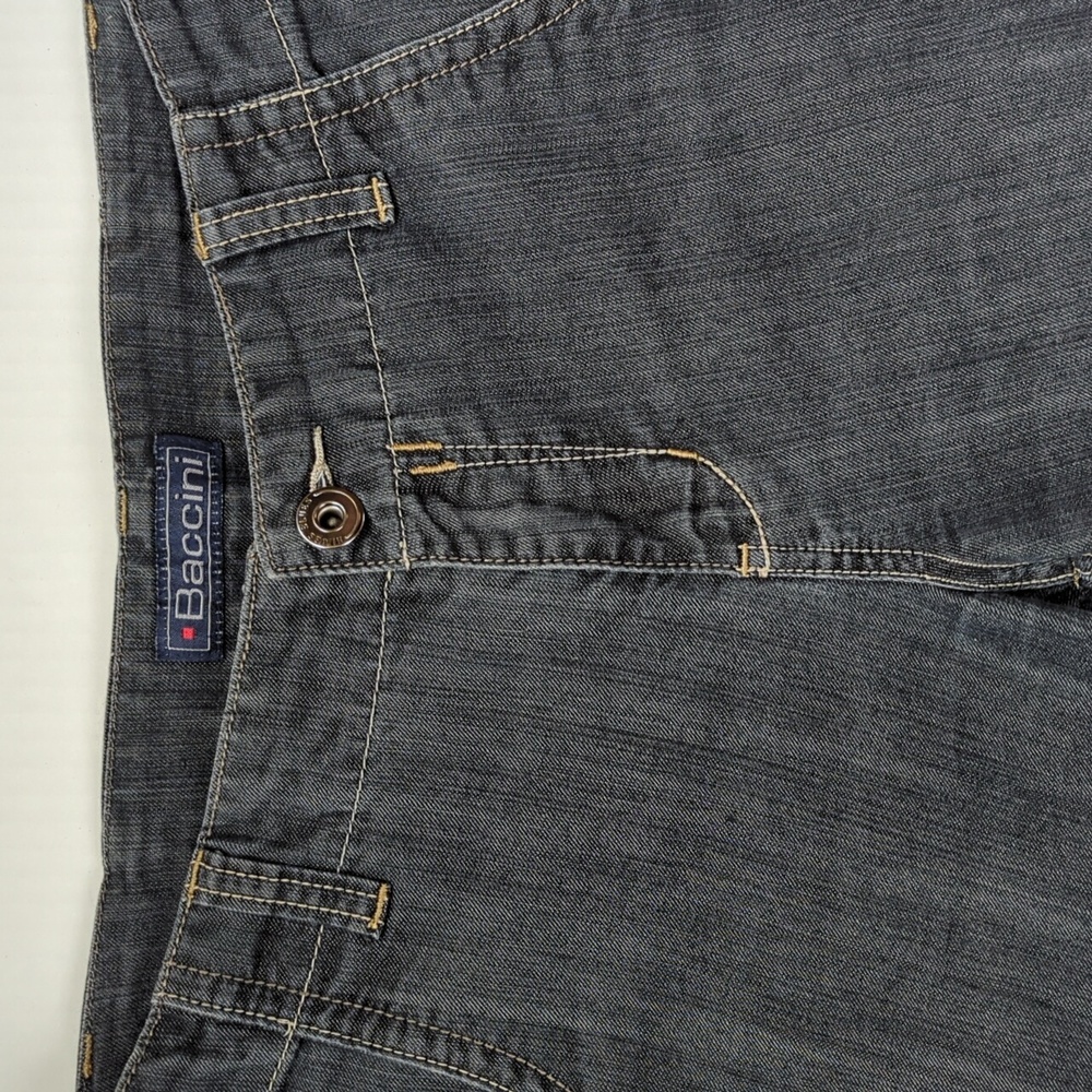 Baccini Bermuda Jean Shorts 10P Blue Pockets - Picture 10 of 14